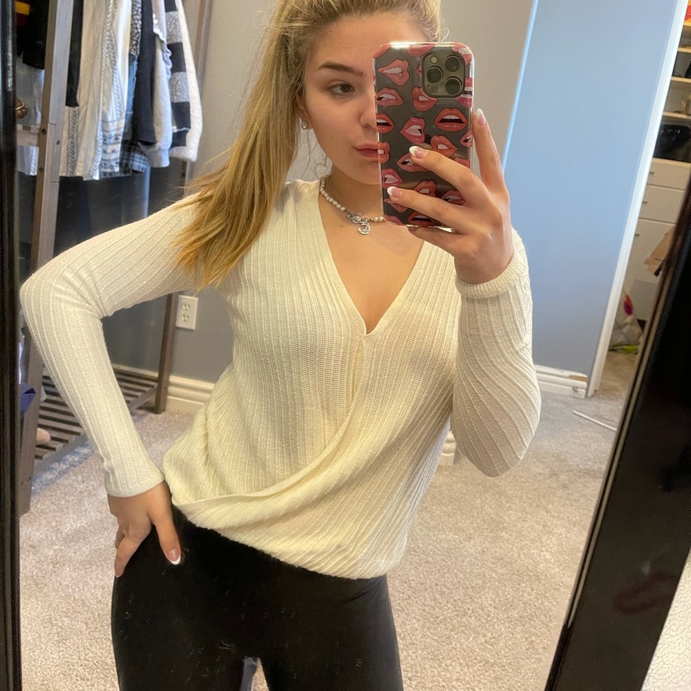 Cream sweater